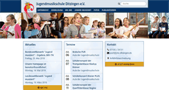 Desktop Screenshot of jugendmusikschule-ditzingen.de